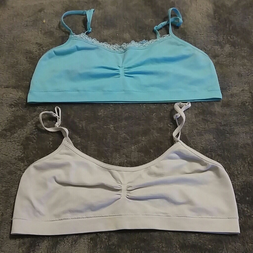2 girls training/sports bras size 36/large